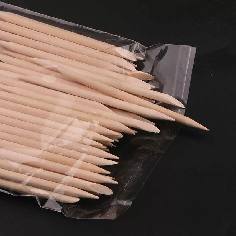 Ninguna Palitos De Naranjo Para Uñas 100 Piezas Manicure Pedicure