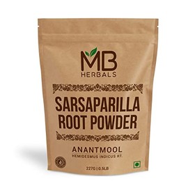 MB Herbals Sarsaparilla Root Powder 8 oz / 227 Gram | Nannari Root Powder/Anantmool Powder | Hemidesmus indicus Root Powder