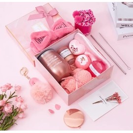 Minimal Mommy 13-piece Relaxing Spa Care Package Self Care for Women - Christmas Gifts, Best Gifts for Mom, Sister, Best Friend