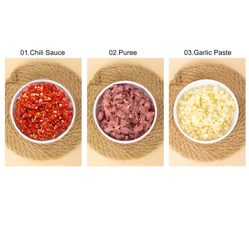 4 in 1 Electric Garlic Chopper Cordless Rechargeable Handheld Kitchen