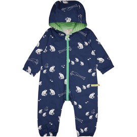 loud + proud Unisex Baby Outdoor, Organic Cotton, GOTS Certified Jumpsuit, Ultramarine