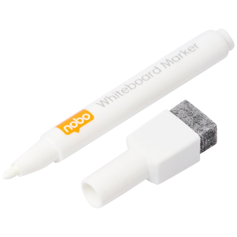 Nobo N:Dry-Erase Marker Magnetic White 6pcs