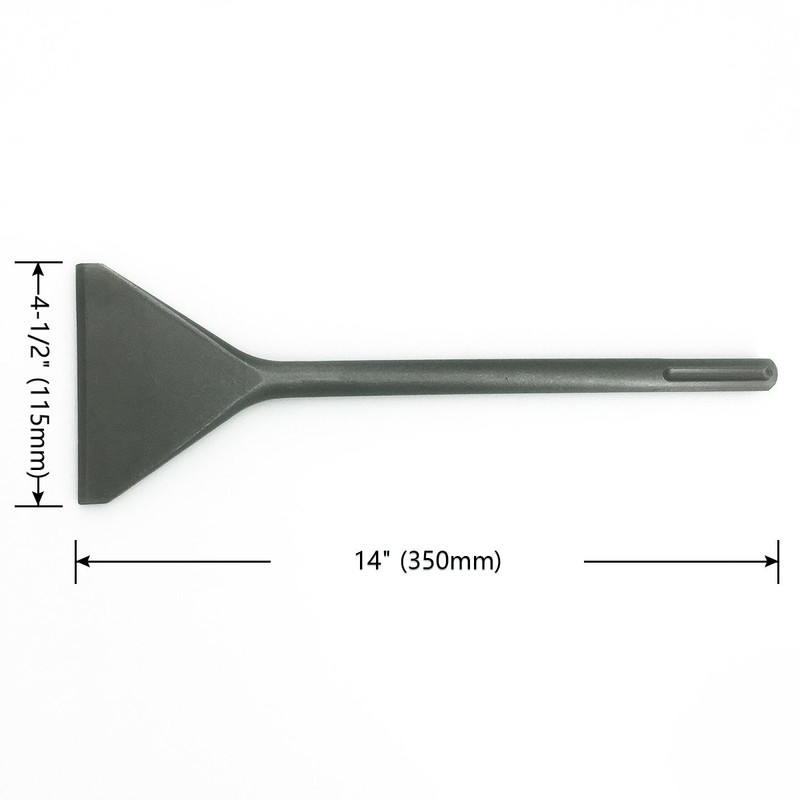 SPKLINE 4-1/2 Inch Wide Tile & Thinset Scaling Chisel SDS-Max