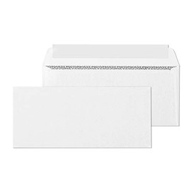 EnDoc #9 Self Seal Security Tinted Envelope - Windowless, Strong Peel and Seal, Security tinted Pattern, 3 7/8x8 7/8 Inch White Business Envelope - 50 Pack