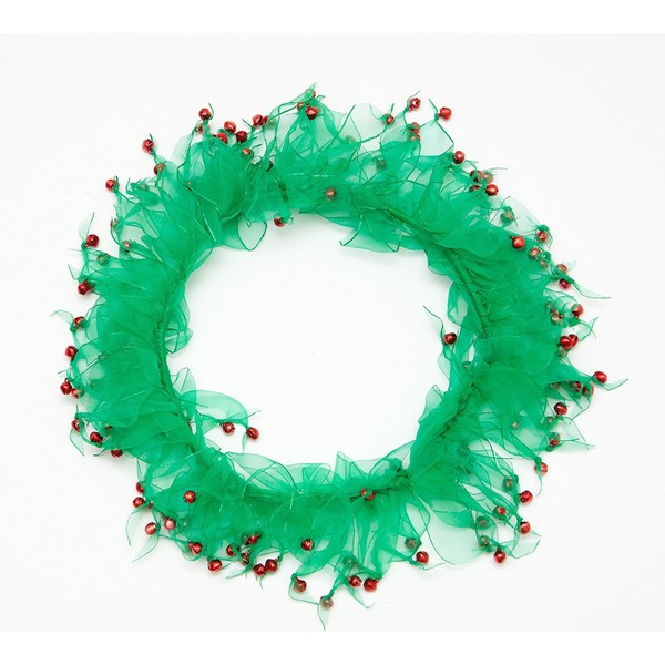 Midlee Wreath Jingle Bell Decorative Dog Collar (X-Large)