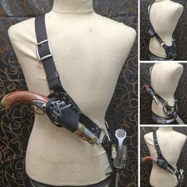 Medieval Leather Belt with Sword Holster Set Knight Costume Cosplay Warrior Pirate Dagger Frog Adjustable Sling Belt with Sheath Scabbard Frog Holder LARP Fancy Dress Costume Accessory Frog Holder