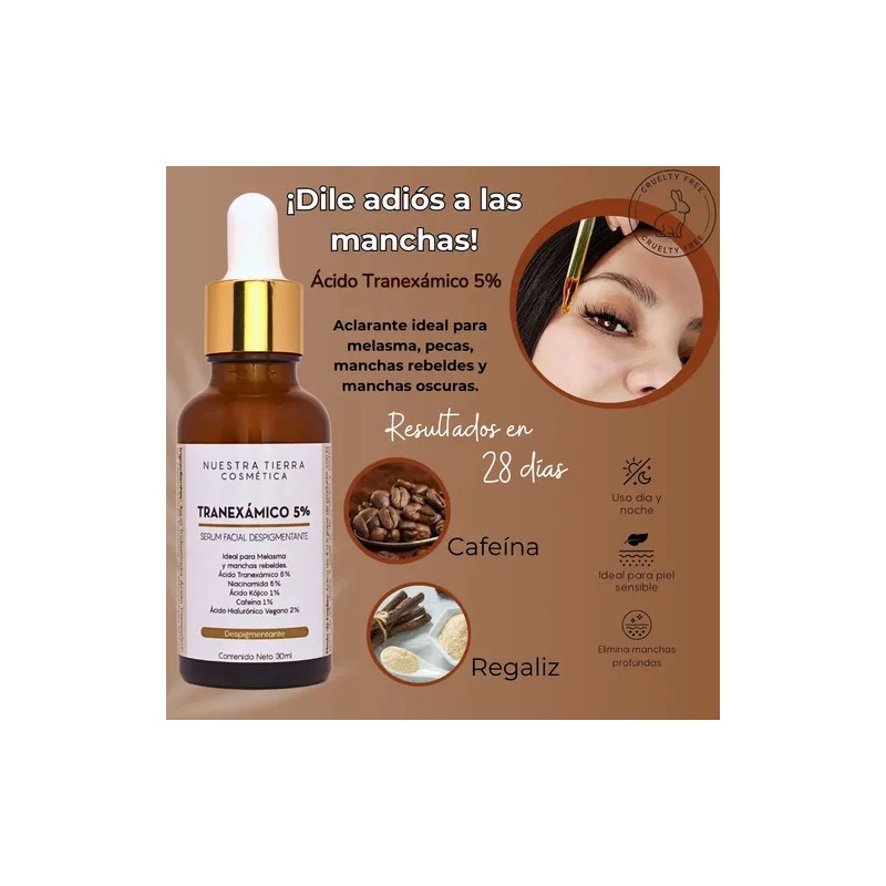 Ácido Tranexámico 5 Para Ojeras, Melasma Directo