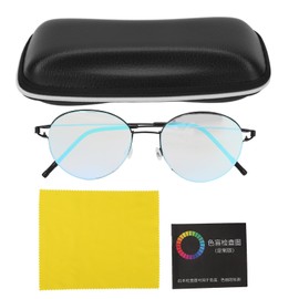 Color Blind Glasses Indoor Outdoor Stainless Steel PC Red Green Color Blindness Correcting Glasses Black Frame