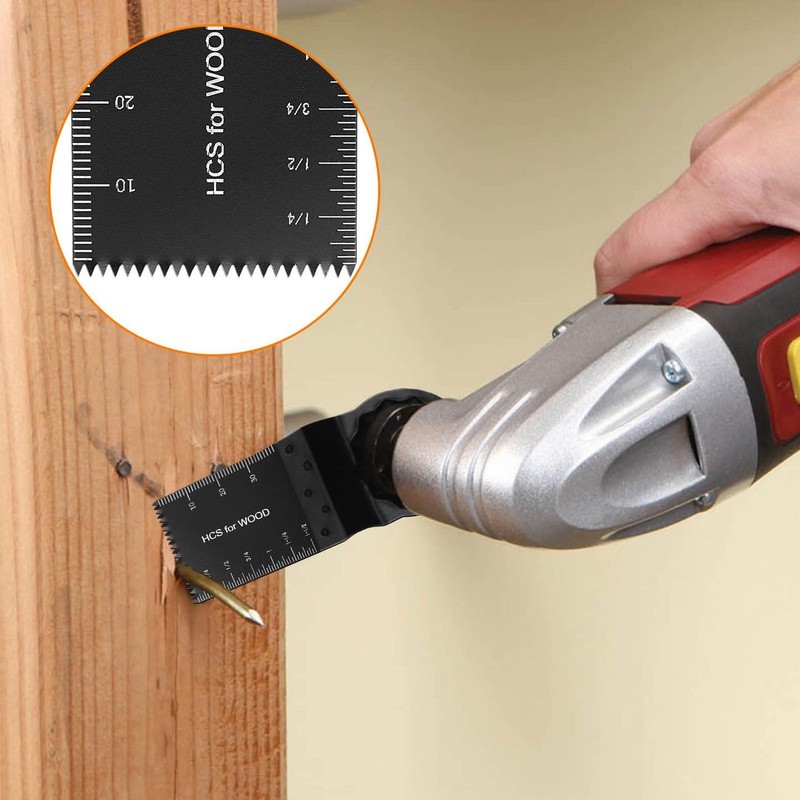 10 Pcs Oscillating Saw Blades, Wood Oscillating Multitool Quick Release