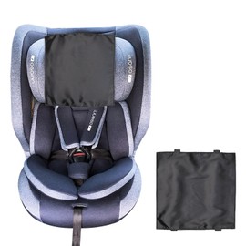 2 Pack Satin Car Seat Headrest Cover for Babies Satin Baby Car Seat Hair Protector Soft Silk Feeling Headrest Cover for Hair Protection Black