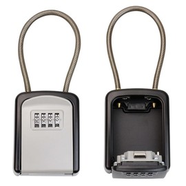 Padlock Security Key Box Key Share Box Key Storage Box Wire Type Dial 4 Digit PIN