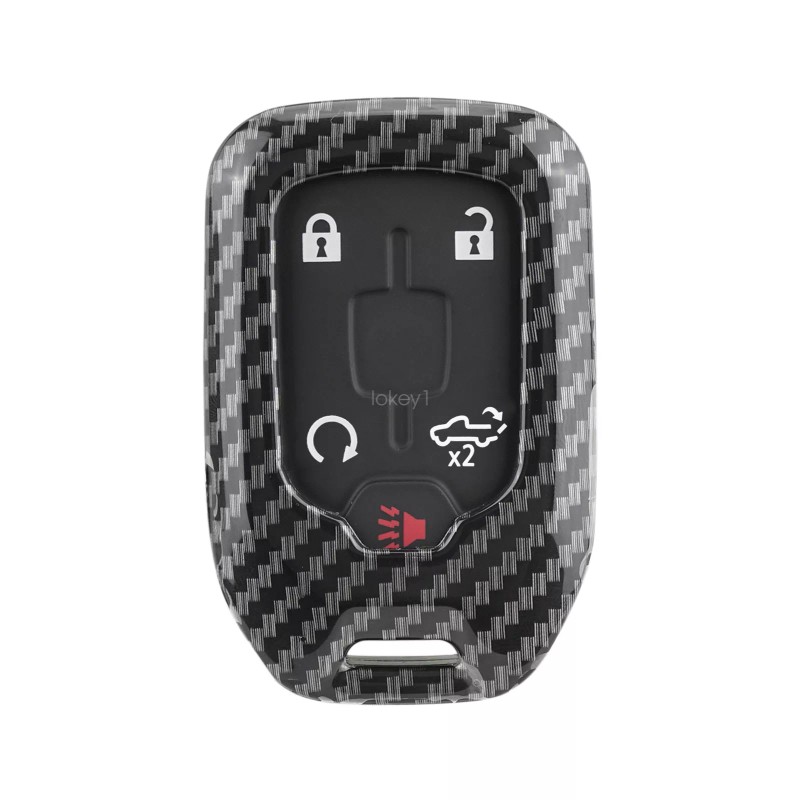 Unbranded For Chevy Silverado Suburban Tahoe Carbon Fiber Key Fob