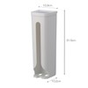 Inomata Chemical Plastic Bag Stocker, White