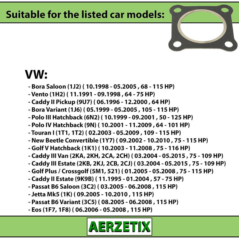 AERZETIX - C66995 - Gasket, Exhaust Pipe - Engine Side