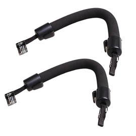 BTtime Assist Grips for Cars, Safety Grips, Easy Grip Resilient Grips, Rear Seat Taxi Grip, Assist Handle with Hooks, Set of 2 (Black)