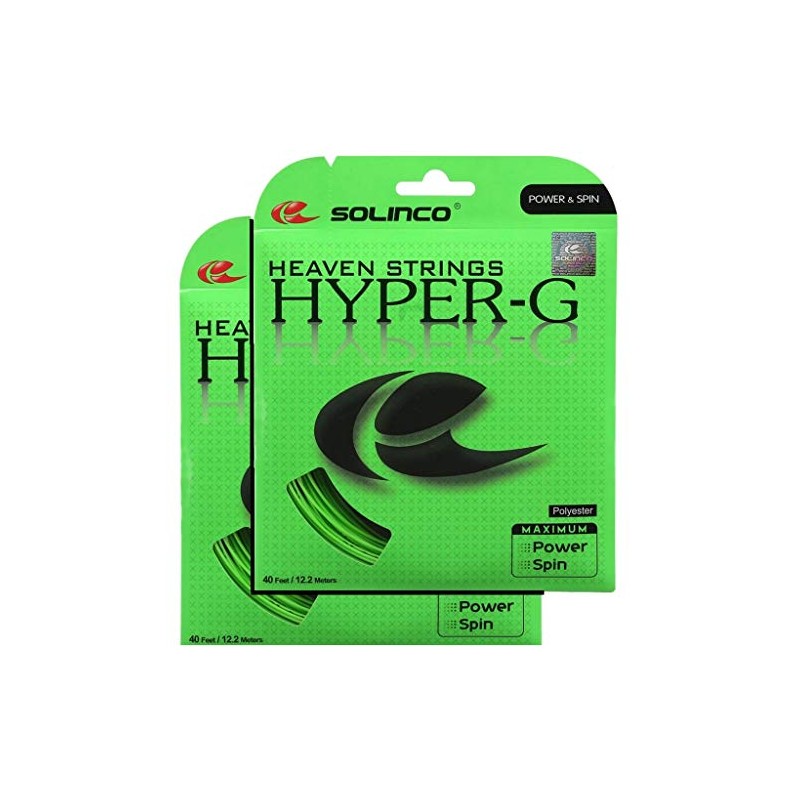 2 Packs of Solinco Hyper-G 16 g 1.30 mm Tennis