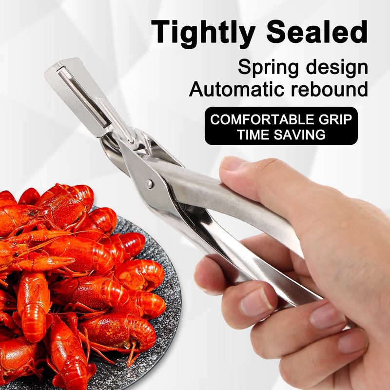 Crawfish Peeler, Crayfish Peeling Tool with Shrimp Peeler and Deveiner