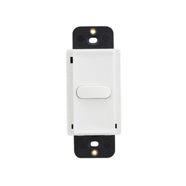 Hubbell LVSM1NPWH Low Voltage Switch Momentary 1 Button Switch, White