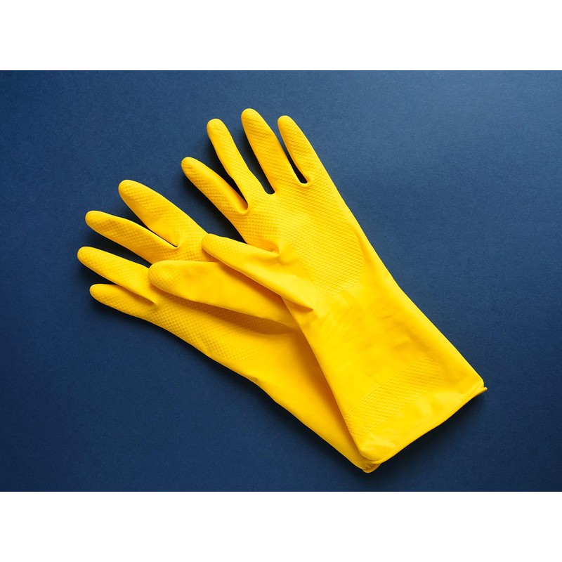 SteadMax 3/6 Pairs Cleaning Gloves, Reusable Natural Rubber Dish Gloves,
