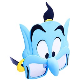 Sun-Staches Official Disney Aladdin Genie Sunglasses | Costume Accessory Mask | UV400 | One Size Fits Most