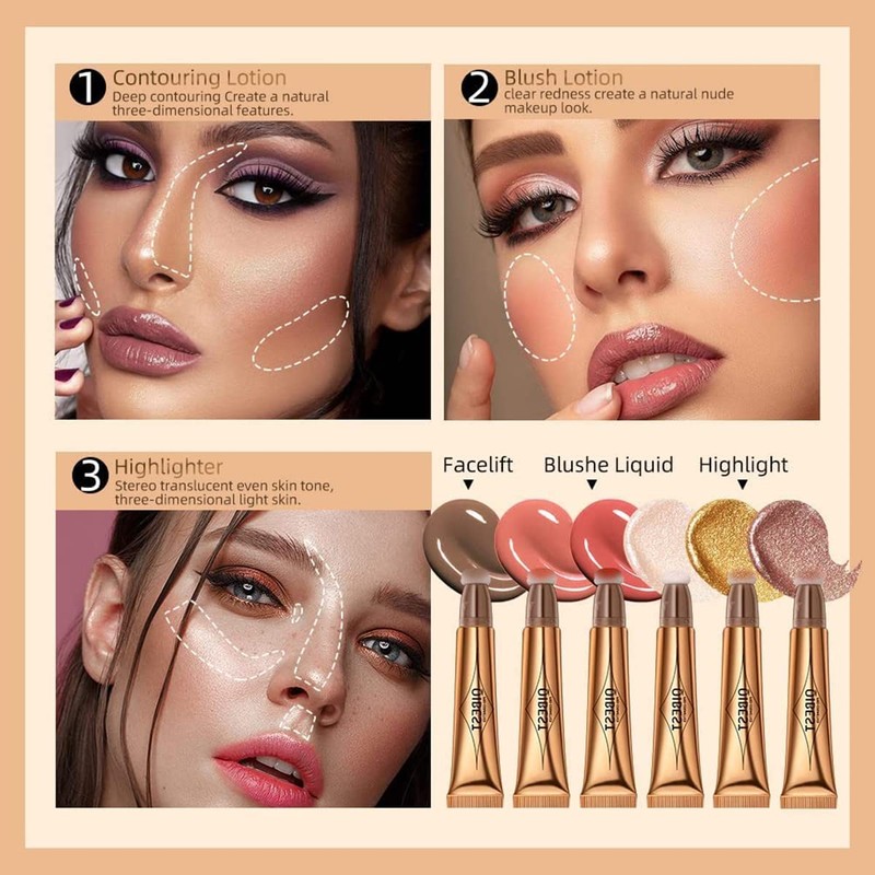 Liquid Contour Beauty Wall, Face Highlighter and Bronze Stick Attached