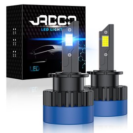 JRPOO D2S/D2R LED Bulb,24000Lumens,6500K White 500% Brightness 120W High and Low Beam XenonHID Replacement Lights,Plug and Play,D2S LED trouble free Fog Light Bulbs bulb,Pack of 2