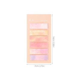 TEHAUX 8 Sets Sticky Tabs, Page Markers, Colored Annotating Tabs Strip Index Tabs Practical Sticky Tabs Paste Labels Aesthetic Memo Stickers for Notebook Marker Annotating Books Accessories