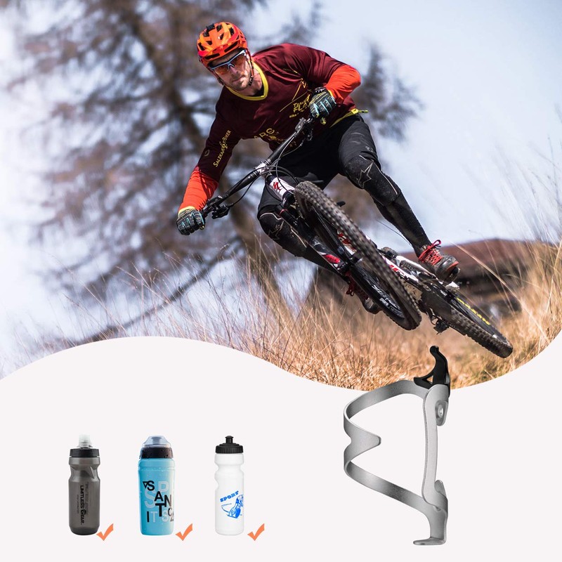 ROCKBROS Bottle Cage, Bicycle, Road Bike, Aluminum Alloy, Bottle Holder,