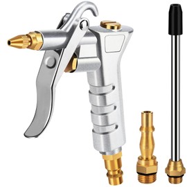 Oumuik,Air Blow Gun,Compressed Air Gun with Extension Nozzle with 1/4" BSP British & German High Pressure Pistol-Grip Connector Pneumatic Air Duster Cleaning Tool
