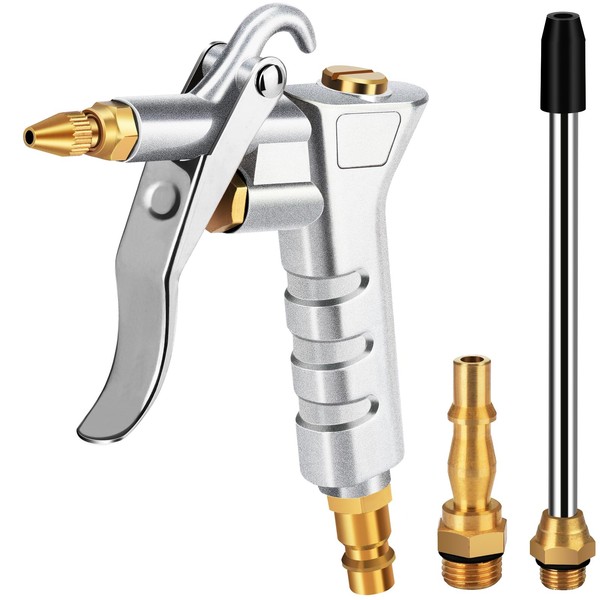 Oumuik,Air Blow Gun,Compressed Air Gun with Extension Nozzle with 1/4"