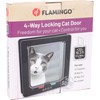 Flamingo Tami Cat Flap 4 Positions Black - Compatible with