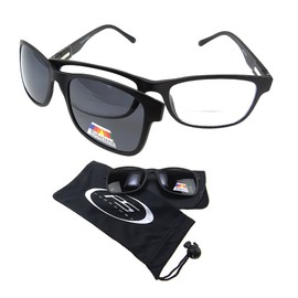 proSPORT Bifocal Sun Glasses Magnetic Polarized Clip On Clear Gray Lenses Fishing 1.25 1.50 1.75 2.00 2.25 2.50 2.75 3.00