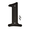 Hy-Ko 6" Plastic House Number, Modern Raised Numbers for Exterior