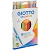 Giotto Stilnovo18 Coloured Pastel Pencils, 3.3 mm, Multi-Colour, 1 x