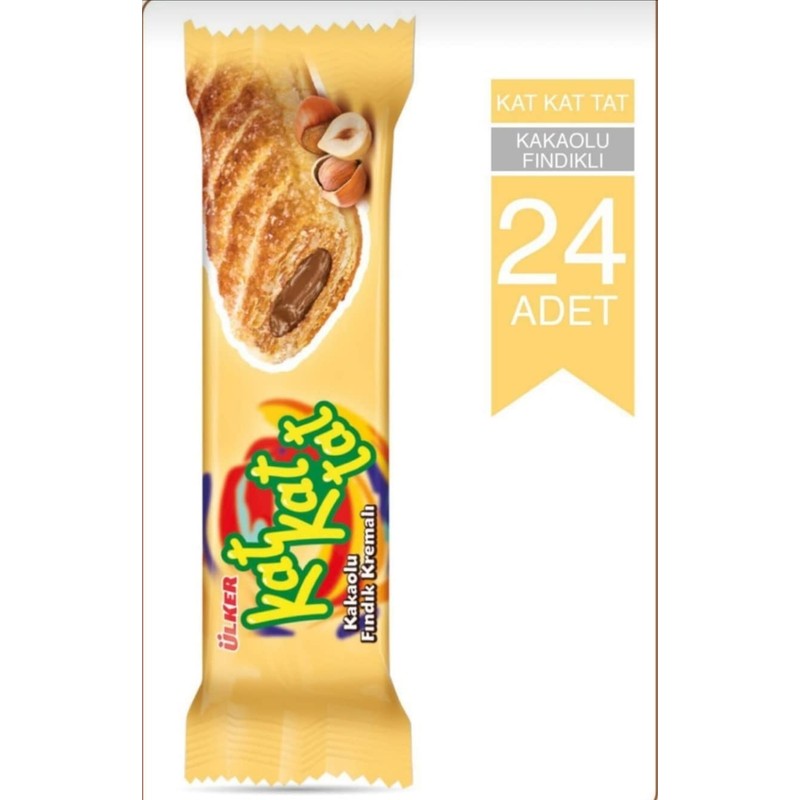 Ulker Kat Kat Tat Puff Pastry With Hazelnut Flavoured Cocoa
