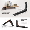 BATODA 8” Shelf Brackets with Beam (4pcs) - L Shelf