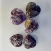 Amethyst Heart Healing Stone Palm Pocket Stones Love Gemstone Crystal