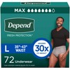 Depend Fresh Protection Adult Diapers, Incontinence Underwear for Men, Disposable,
