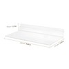 HEIHAK 20 Pack Clear Acrylic Slatwall Shelves 4.5 x 10