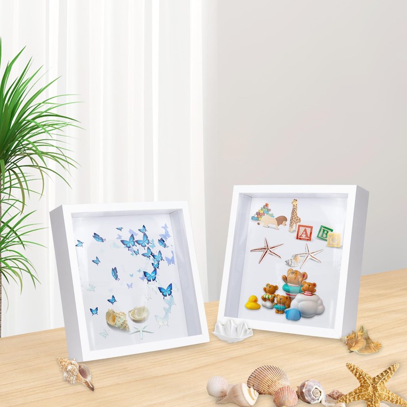 3D Shadow Box, Wooden Deep Box Frame Display Photo Frames