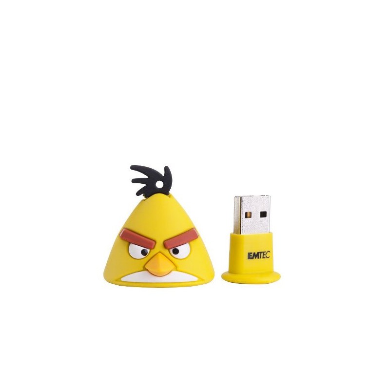 Emtec 4GB Angry Bird Flash Drive - Yellow