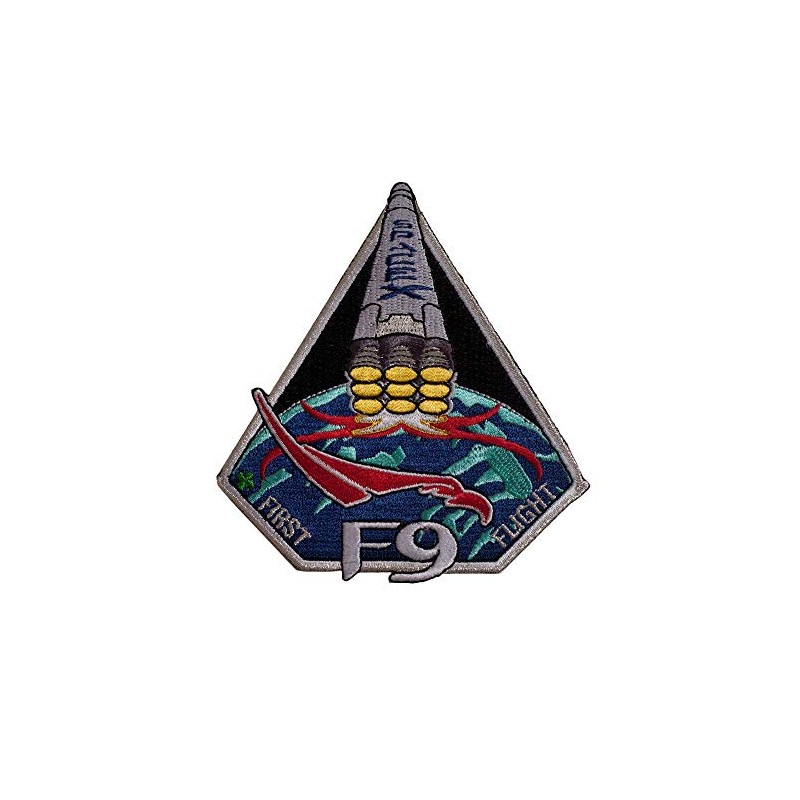 Spacex F9 First Flight Patch Embroidered Iron on Patch 10cm