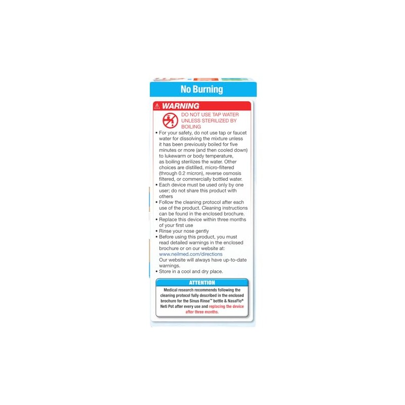 NeilMed's Sinus Rinse Pre-Mixed Pediatric Packets, 120-Count Boxes (Pack of