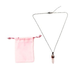 Pandiui23 Natural Stone Pendant Stone Chakra Necklace Pendant Natural Stone Bead Pendant, M, Metal, Not Applicable, Metal, Pearl