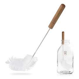 Cepillo para Polvo Limpiador de Botellas de Leche de Vaca de almendras para Limpieza, Cepillo para Polvo Limpiador de Botellas de Alta Calidad con diseño en ángulo para Botellas de Leche, cepillos de