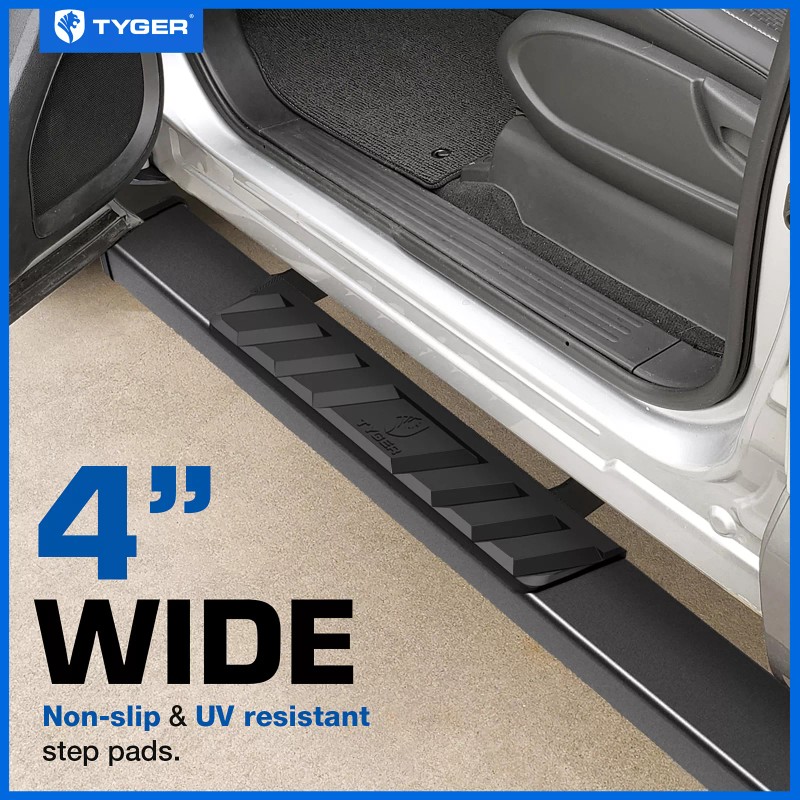 TYGER 4" Riser Running Boards for 02-08 Ram Quad Cab
