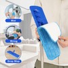 17.5" Professional Microfiber Floor Cleaning Mop, Flat Mop with Stainless