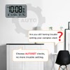 WallarGe Auto Set Digital Wall Clock Battery Operated, Desk Clocks