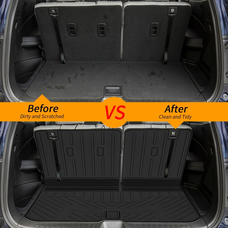 apttpas Cargo Mat Compatible with Honda Pilot 2016-2025 Trunk Mat