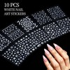 20 Pcs Nail Art Brushes and 40 Pcs Nail Stickers,